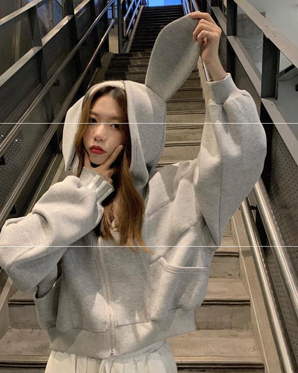 Ear Hooded Coat