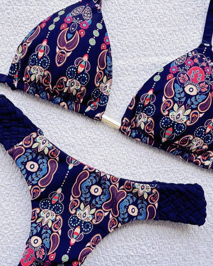 Braid & Print Bikini