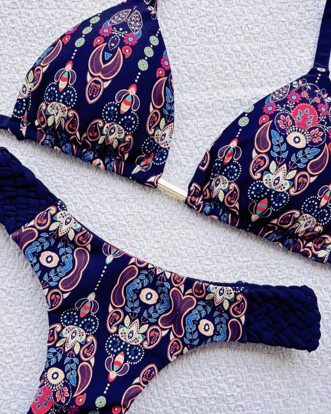 Braid & Print Bikini