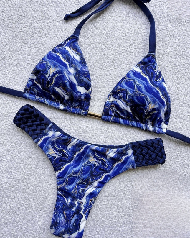 Braid & Print Bikini