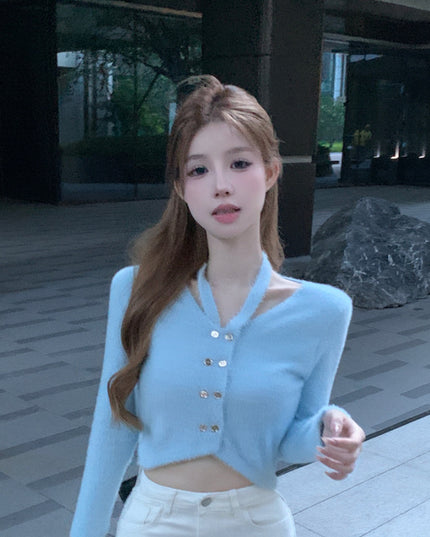 Knitted Cardigan Sweater