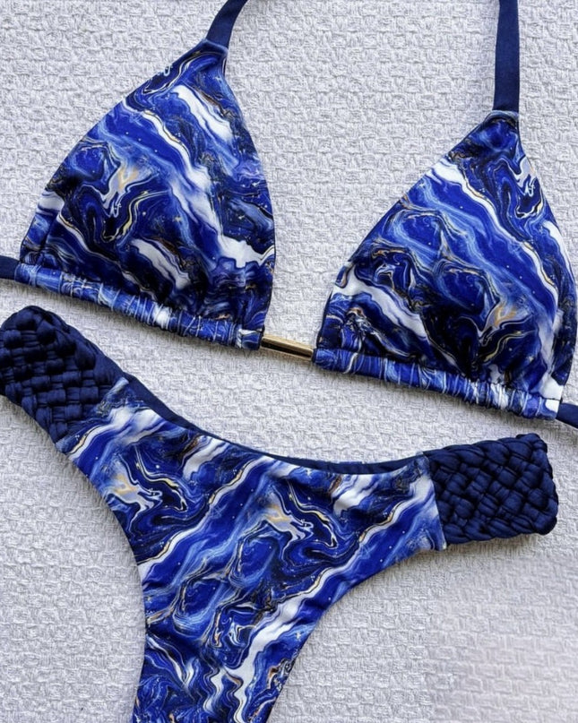 Braid & Print Bikini