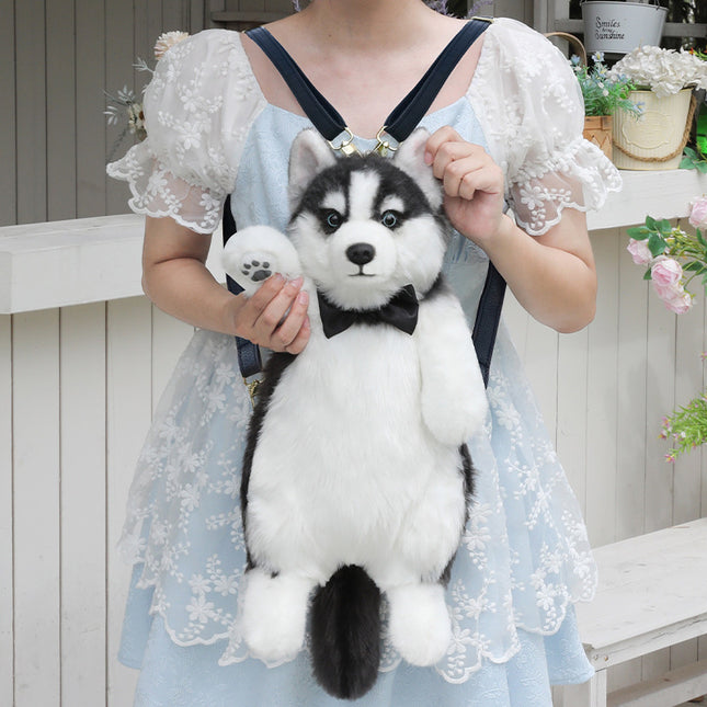Husky Plush Stuffy Bag