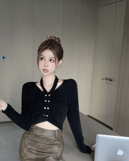 Knitted Cardigan Sweater