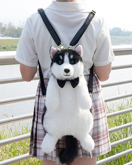 Husky Plush Stuffy Bag