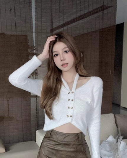 Knitted Cardigan Sweater
