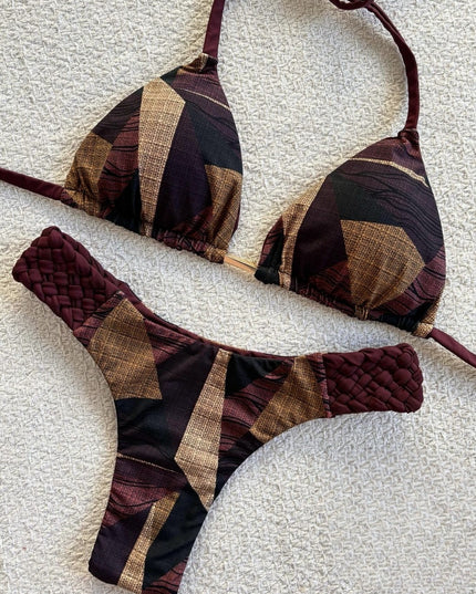 Braid & Print Bikini
