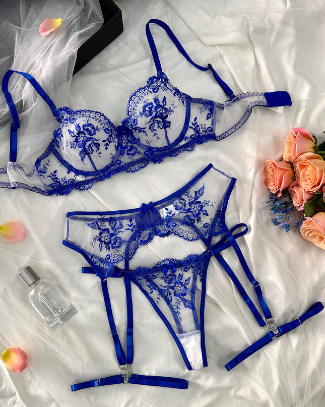Embroidery Lingerie Set