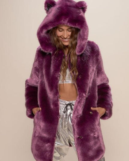Faux Fur Hooded Coat