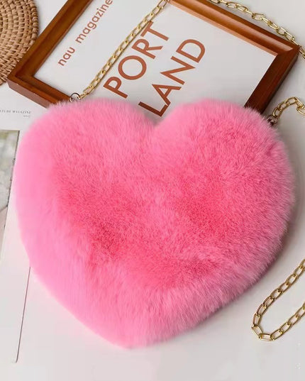Plush Heart Bag