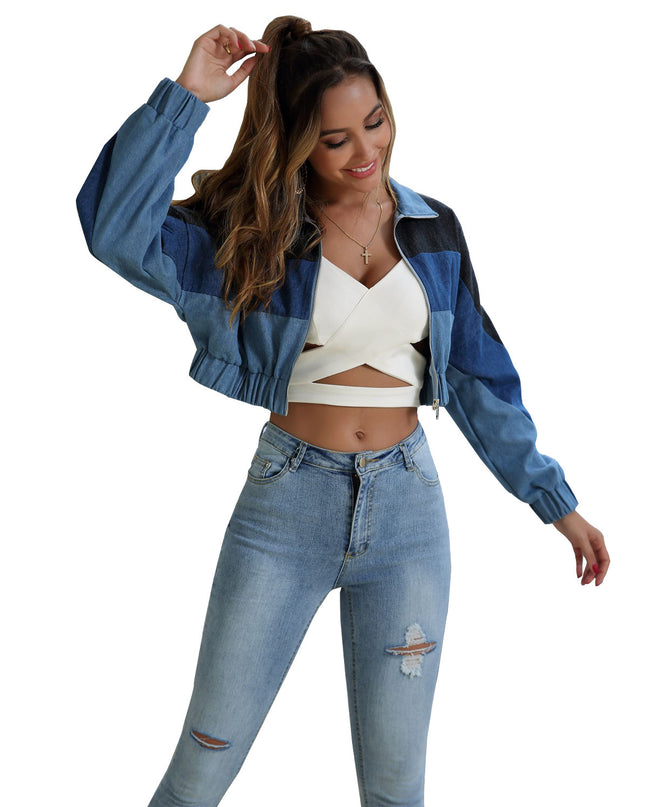 New Personality Color Matching Jacket
