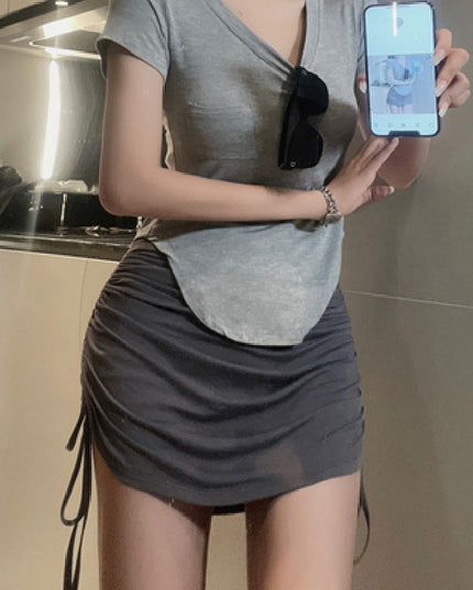 Scrunch Sides Skirt