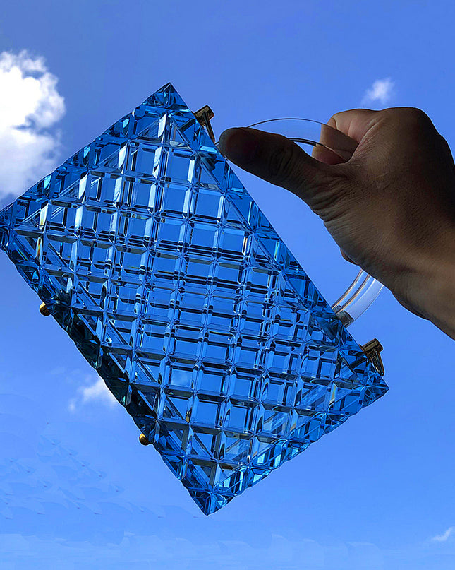 Transparent Checkered Acrylic Bag