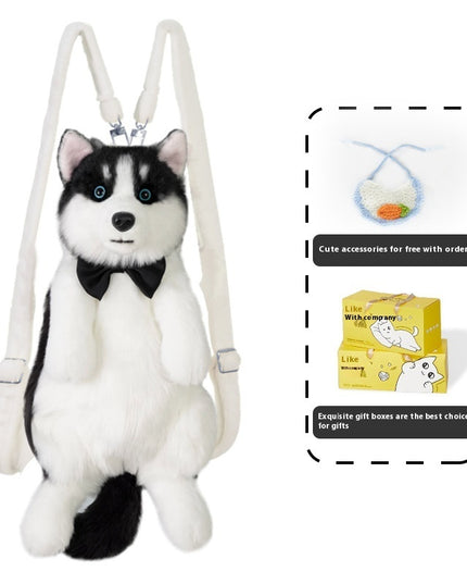 Husky Plush Stuffy Bag