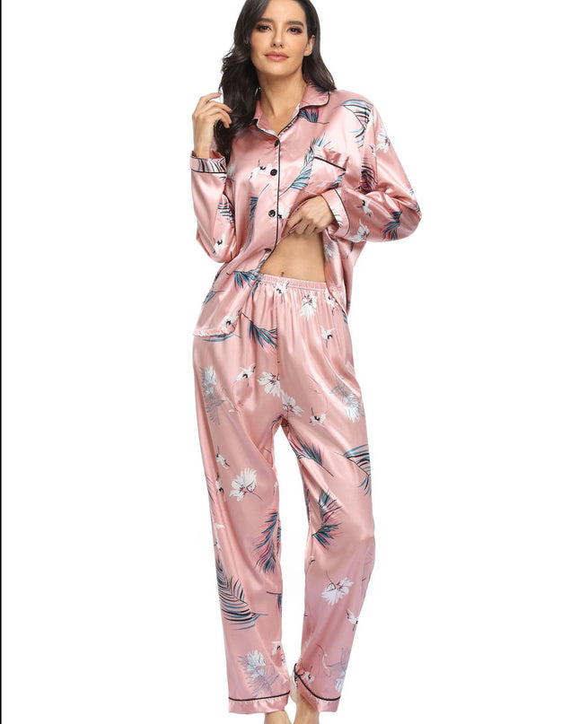 Print Long Sleeve & Pants Pajama Set