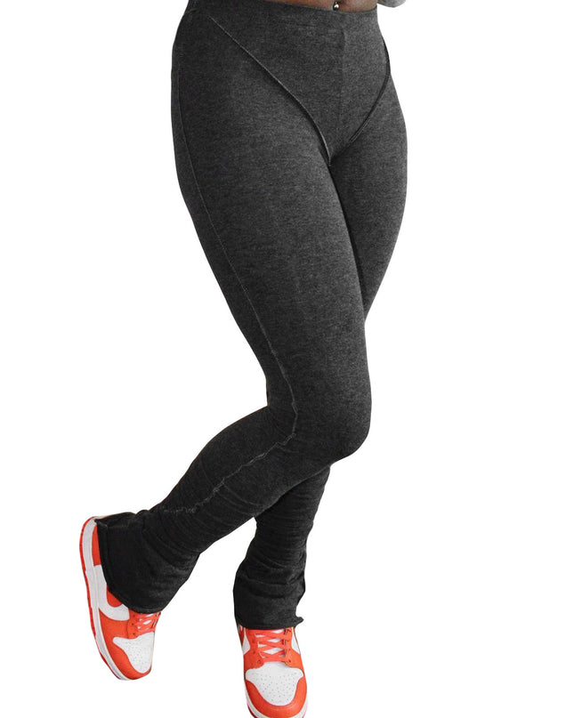 Stacked Cotton Pants