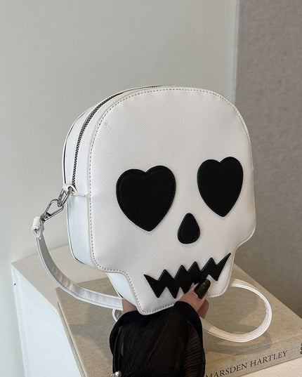 Black & White Skull Face Purse