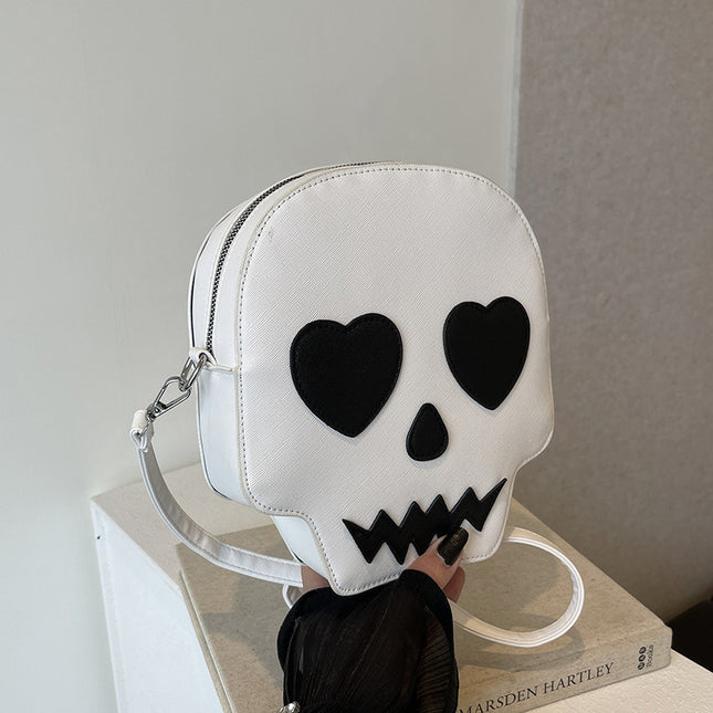 Black & White Skull Face Purse
