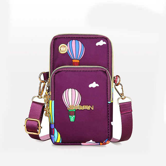 3 Layer Zip Crossbody