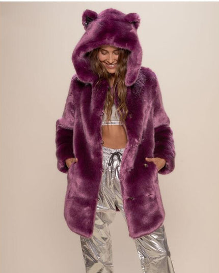 Faux Fur Hooded Coat