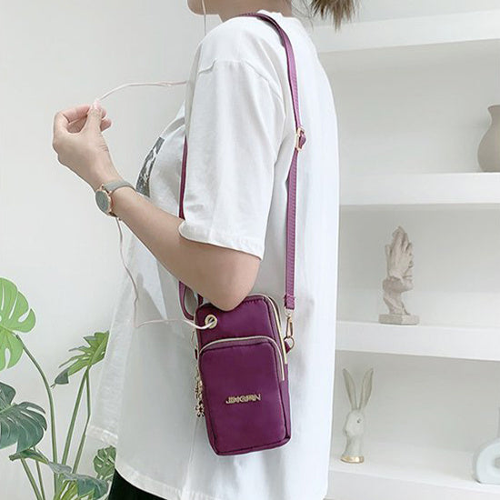 3 Layer Zip Crossbody