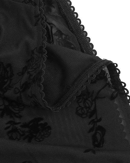 Chain Cross Double Layer Gothic Skirt