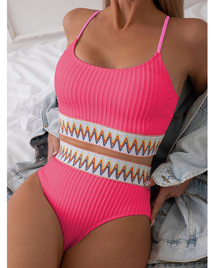 Textured High Waist Bikini