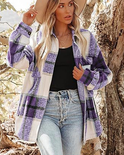 Woolen Plaid Sweater