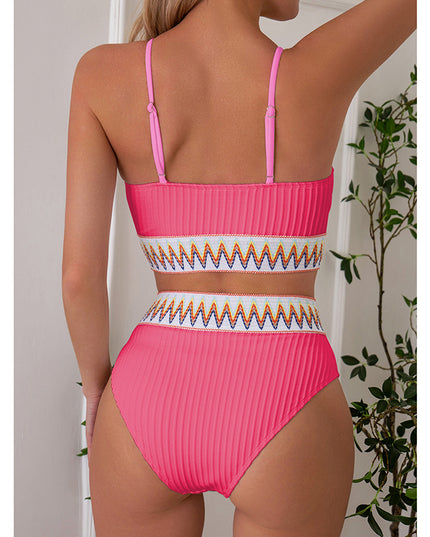 Textured High Waist Bikini