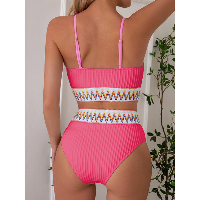 Textured High Waist Bikini