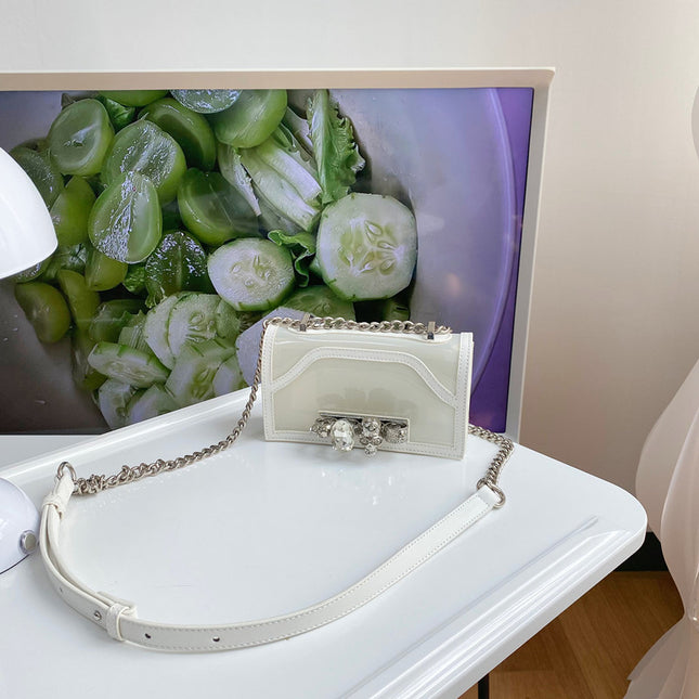 Jelly Bag With Diamonds & Chain