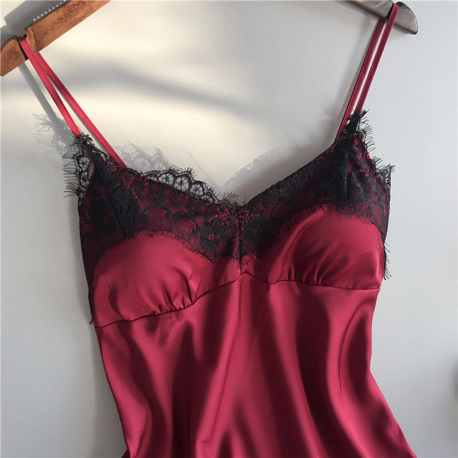 Ribbon Silk Pajama Set