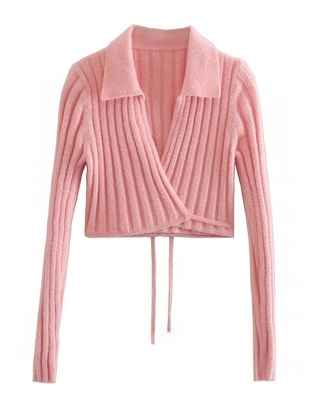 Tie Around Crop Sweater