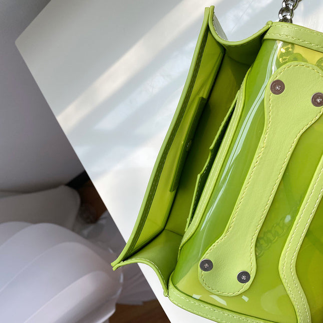 Jelly Bag With Diamonds & Chain