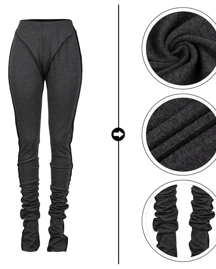 Stacked Cotton Pants