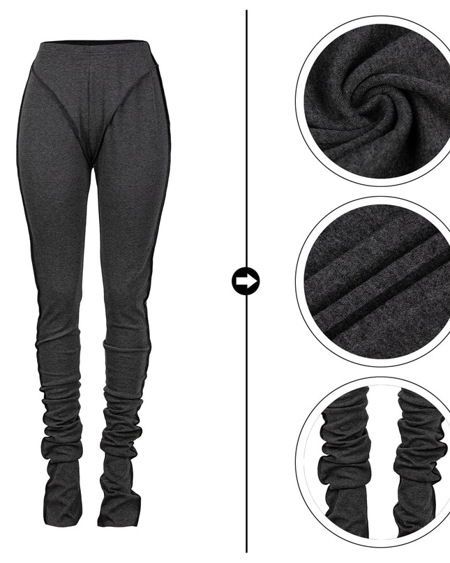 Stacked Cotton Pants