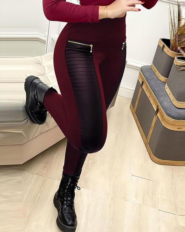 Legging Pants With Zipper