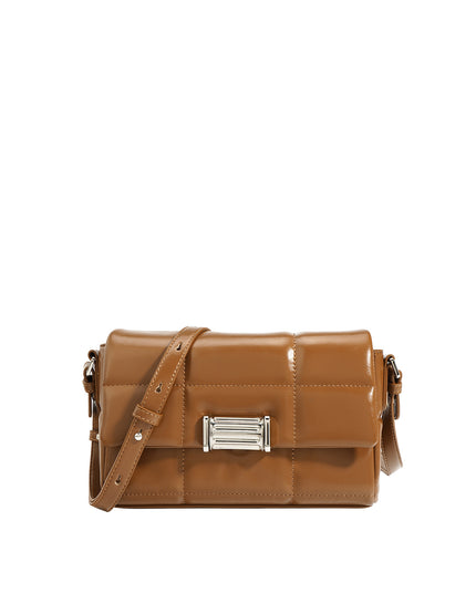 Soft Leather Square Shoulder Bag