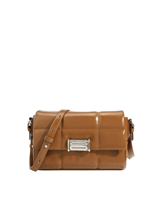 Soft Leather Square Shoulder Bag