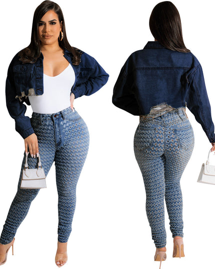 Denim Crop Jacket