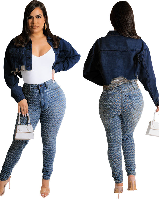 Denim Crop Jacket
