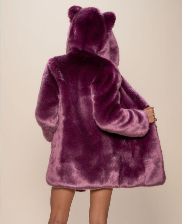 Faux Fur Hooded Coat